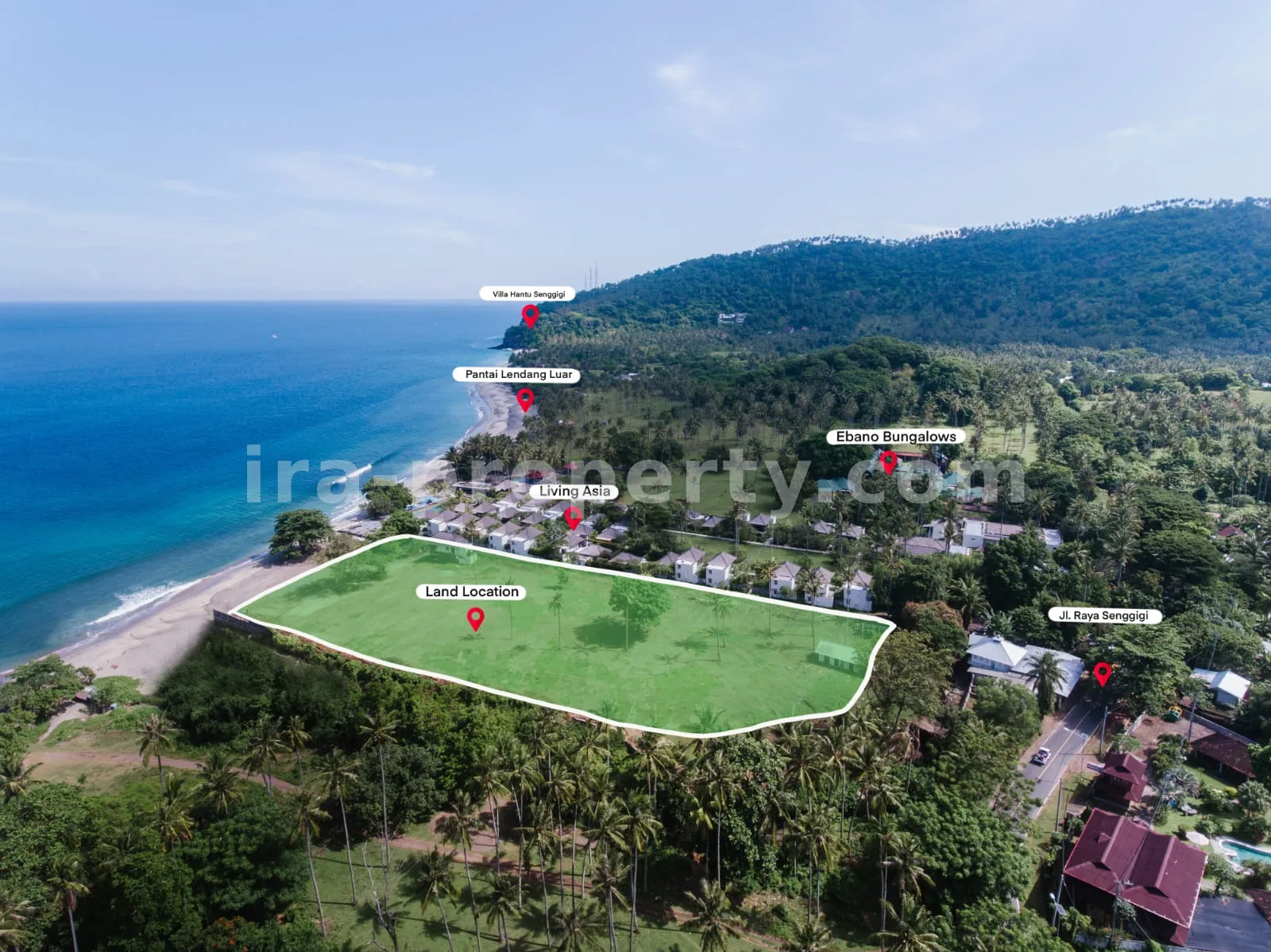 Tanah Tepi Pantai Senggigi, Investasi Strategis Dekat Living Asia