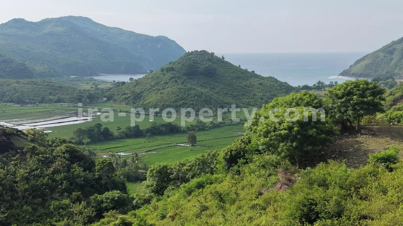 Tanah · Kuta Mandalika · foto 1 dari 6 Tanah Bukit 5 Are dengan Pemandangan Laut di Mawun - 547-2 - 1