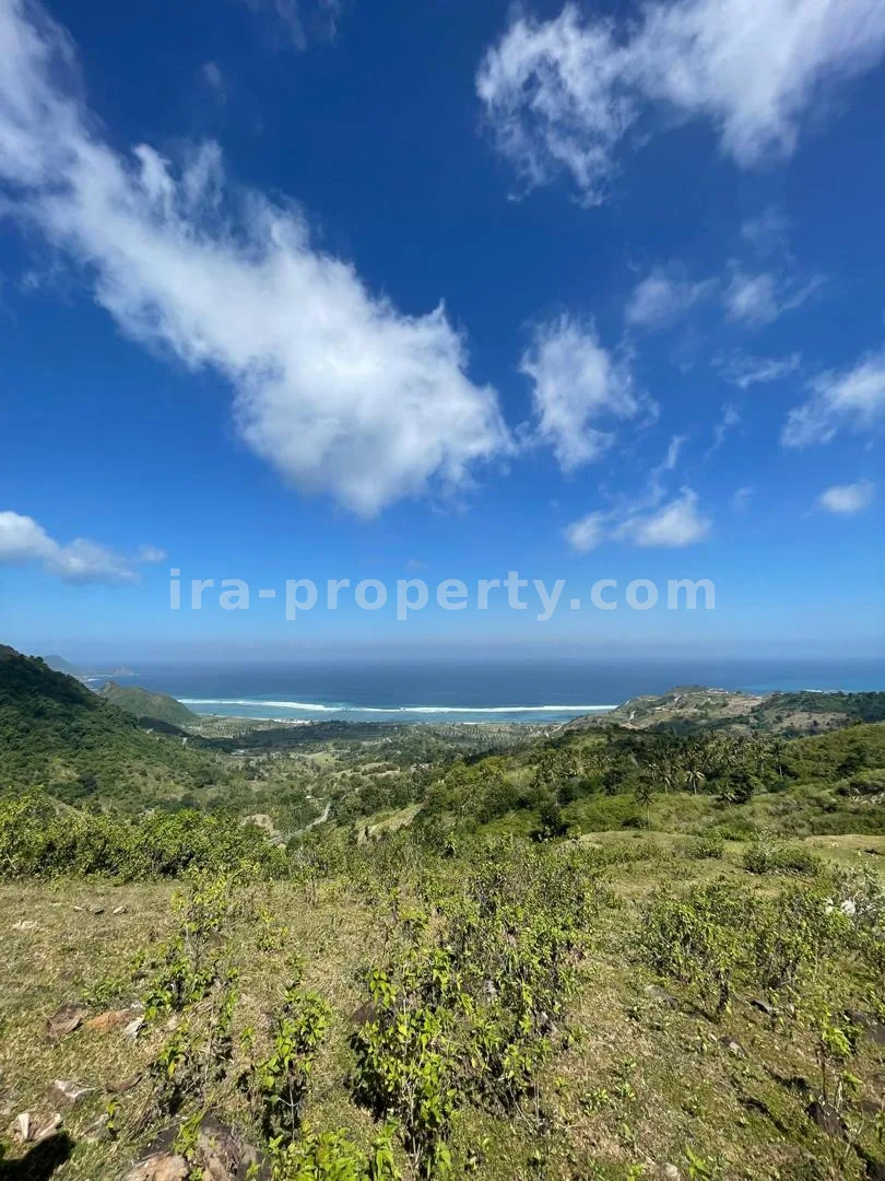 Tanah · Kuta Mandalika · foto 2 dari 8 Tanah Unggulan 37-Are Bukit – Pemandangan Dua Samudra & Lembah di Torok Aiq Beleq, Lombok Selatan - 557-2 - 2
