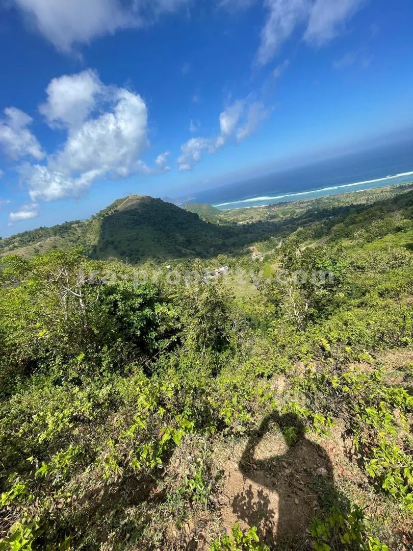 Tanah · Kuta Mandalika · foto 4 dari 8 Tanah Unggulan 37-Are Bukit – Pemandangan Dua Samudra & Lembah di Torok Aiq Beleq, Lombok Selatan - 557-2 - 4
